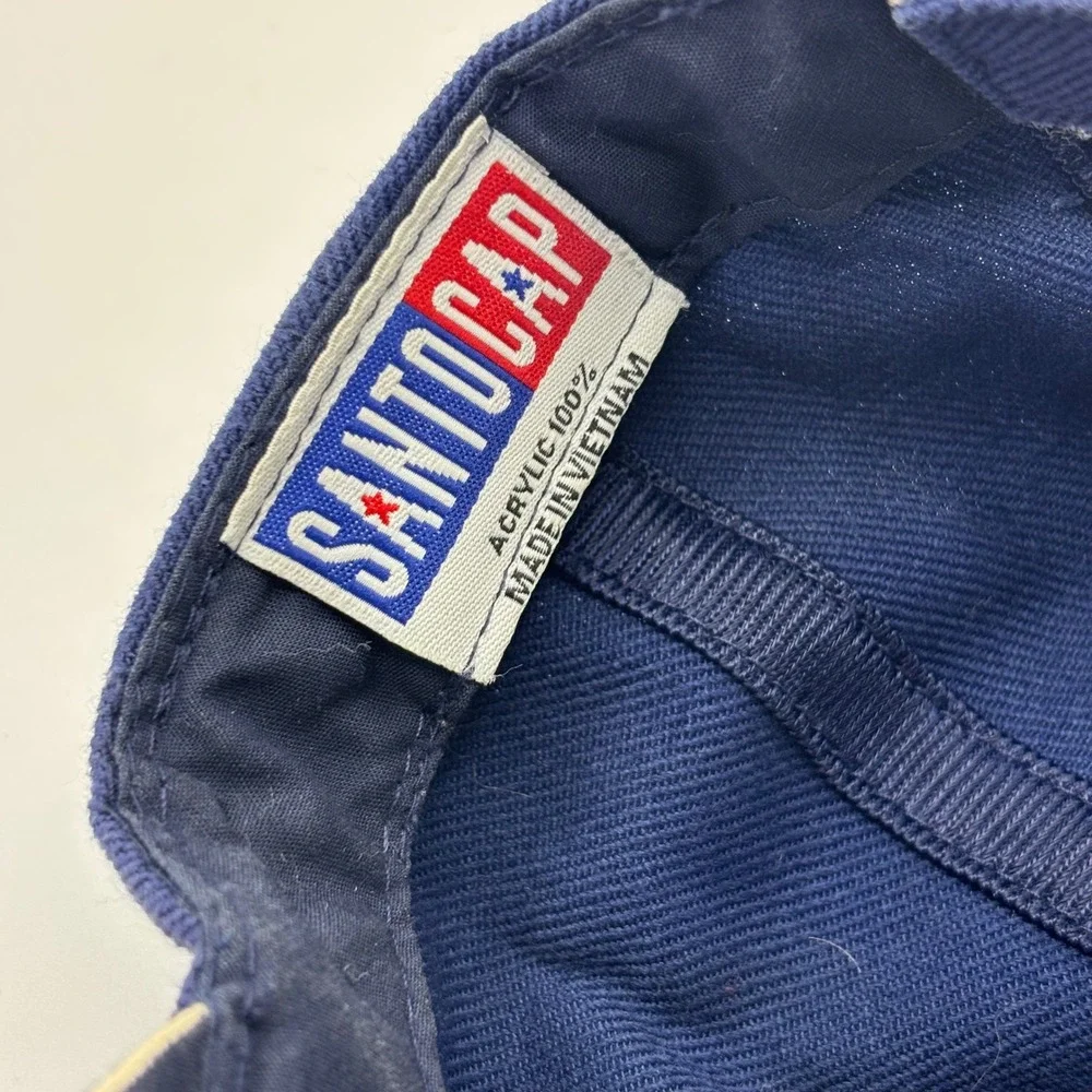 Santo Cap Baseball Hat Mens OSFM Navy Blue‎ Eagle USA Flag Patriotic Adjustable